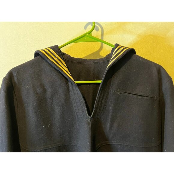 Vintage WW2 WWII US Navy Hospital Corpsman Dress Blue Uniform w patches - Picture 4 of 8